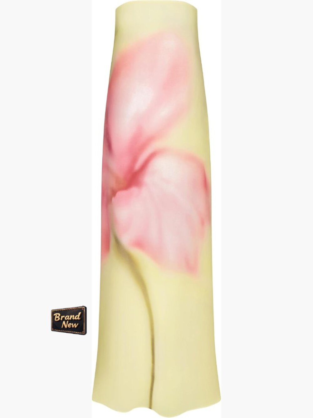 Strapless Floral Print Maxi Dress with Sheer Lining for Summer